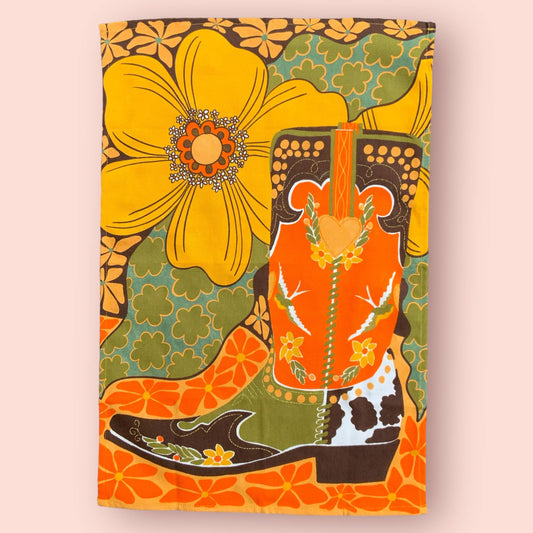 The Neighbourhood Threat Limited | Tea Towel | Retro Cowboy Boot