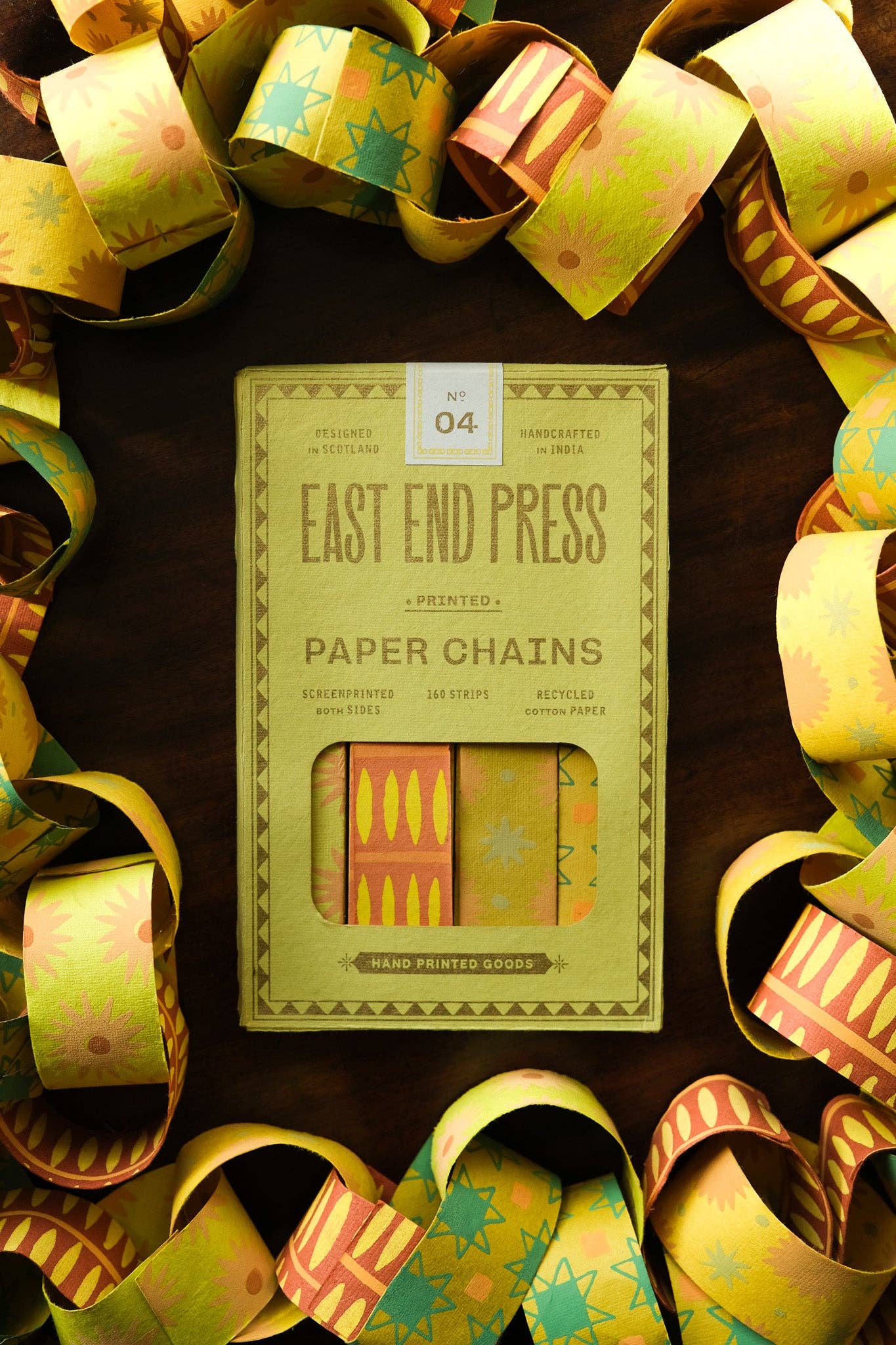 East End Press | Paper Chain Kit | Yellow & Green