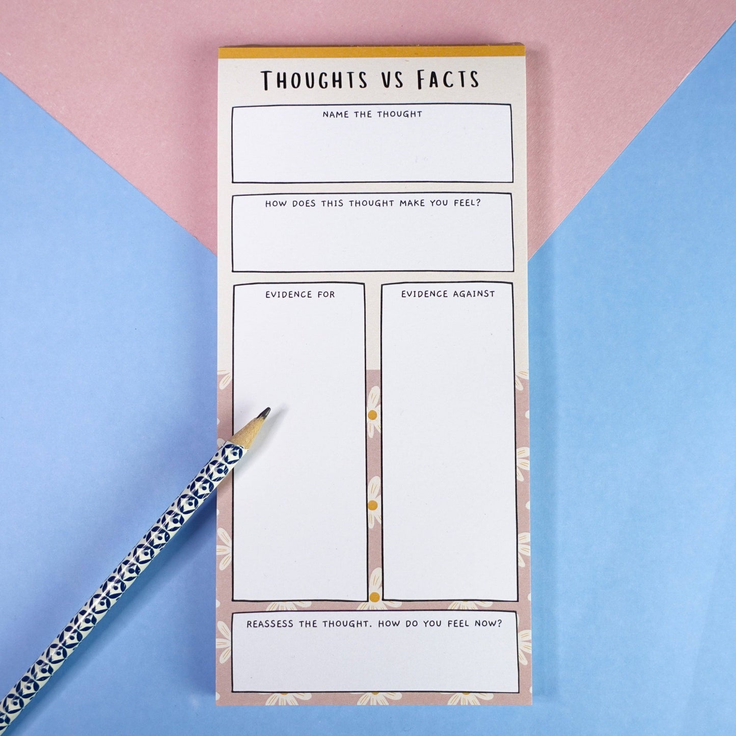 Sunshine Lane | Challenge Negative Thoughts Notepad
