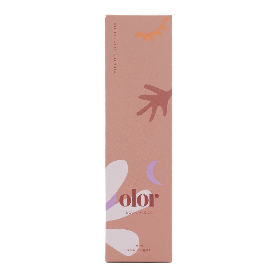 Olor | Mini Reed Diffuser | Rosa + Oud