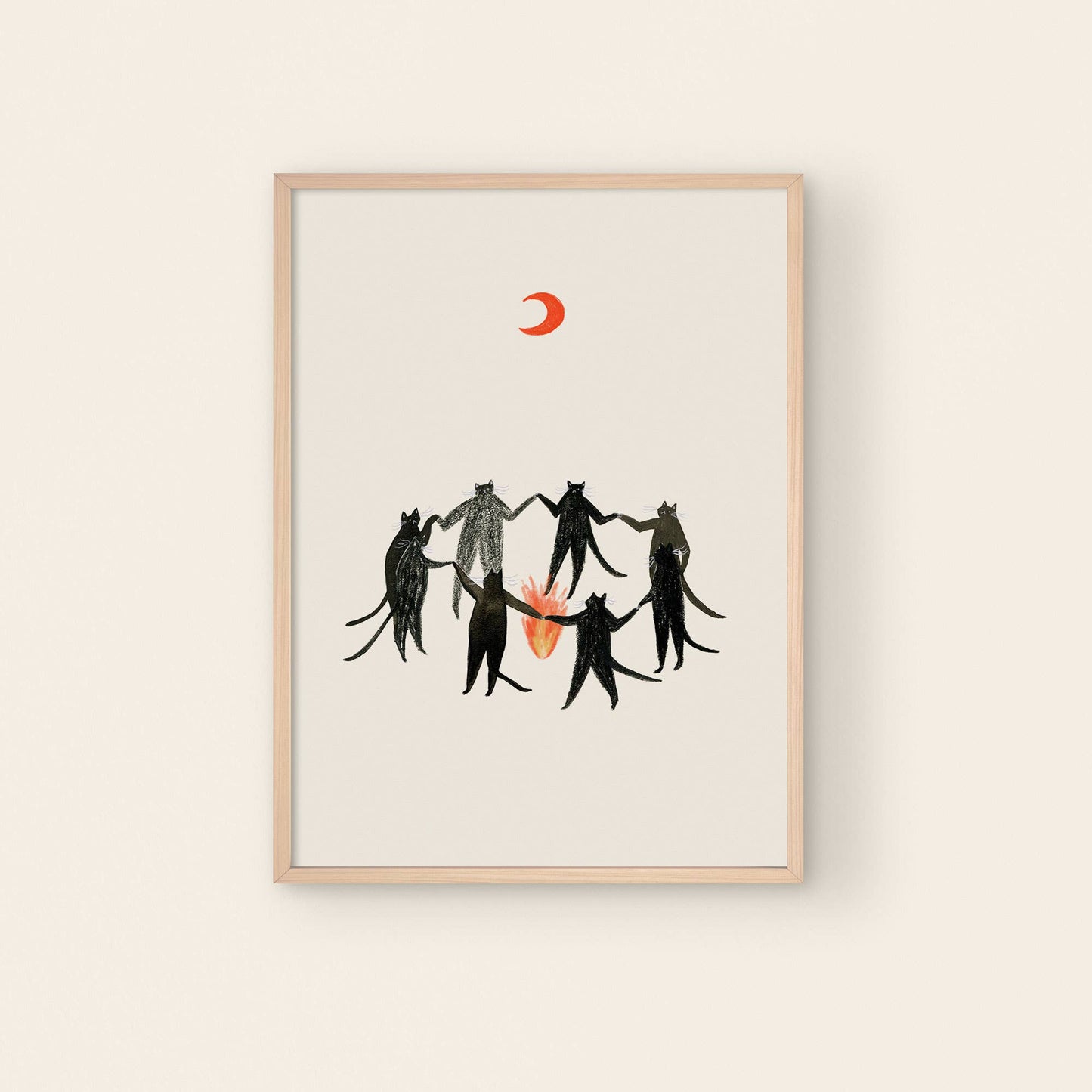 Little Black Cat | A4 Print | Mystic Cats