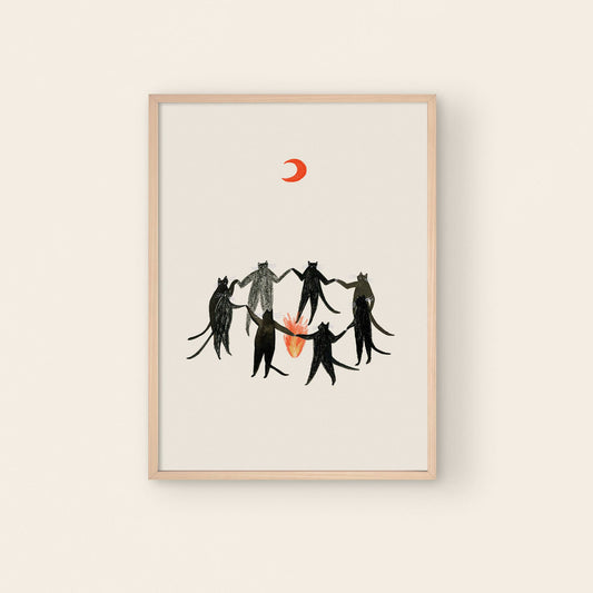 Little Black Cat | A4 Print | Mystic Cats