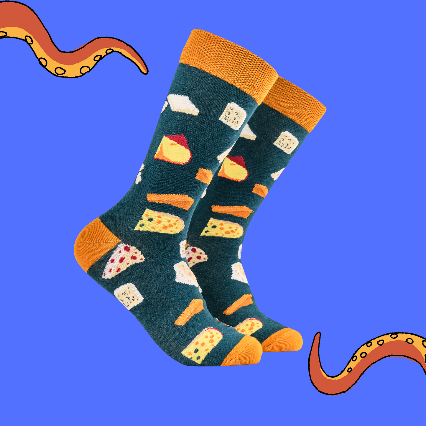 Socktopus | Cheesy Feet Socks | S UK 4-8