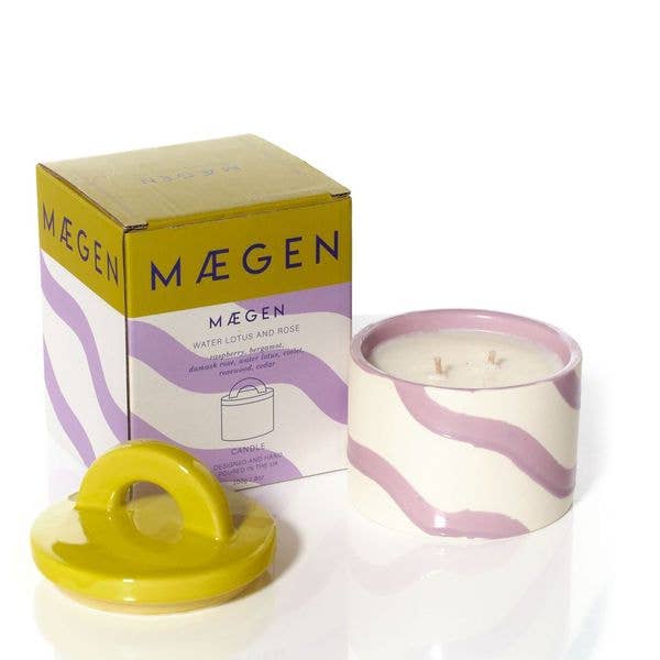 MÆGEN | Pablo Pots Candle | Water Lotus & Rose
