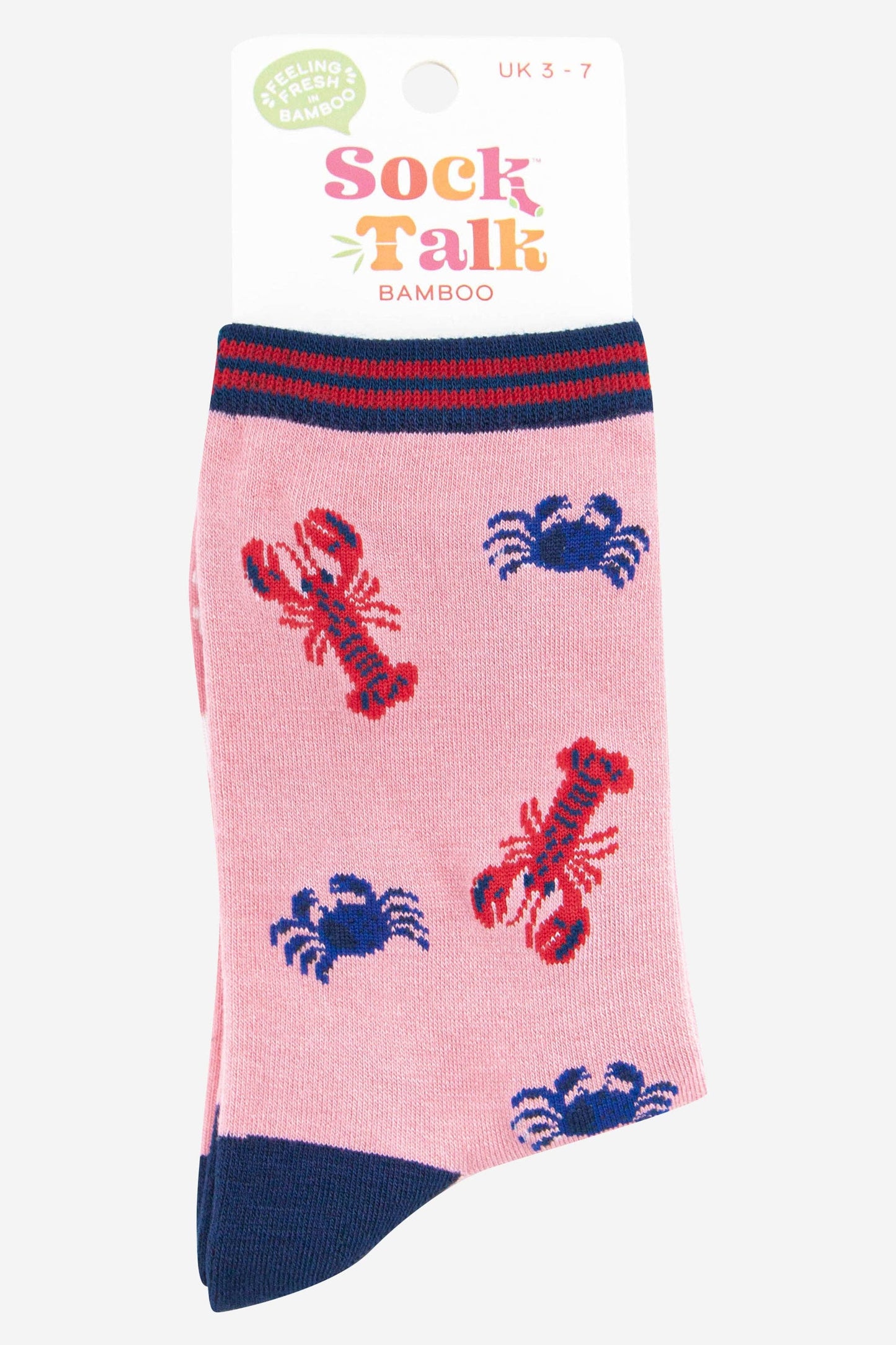 Sock Talk | Women's Lobster and Crab Bamboo Socks | UK 3-7 | EU 36-40