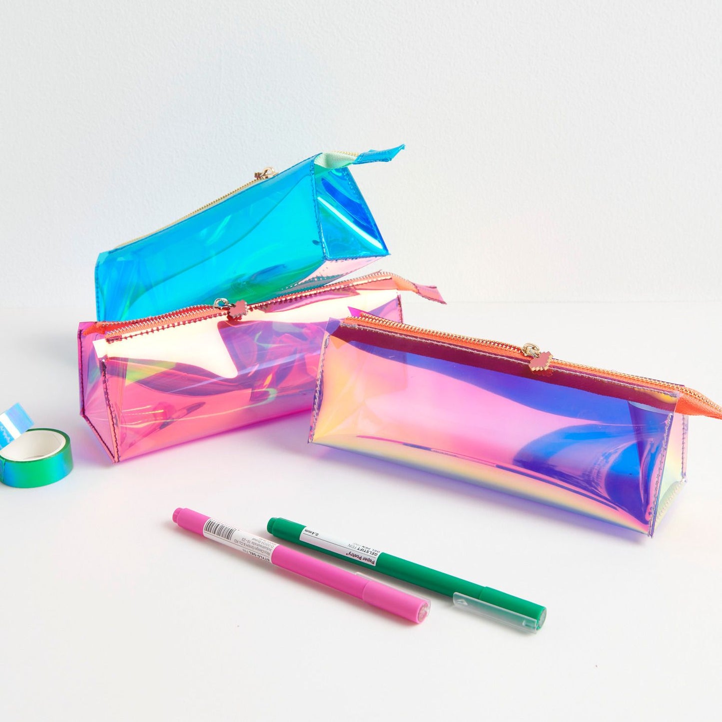 Rico | Paper Poetry | Pencil Case | Iridescent Blue