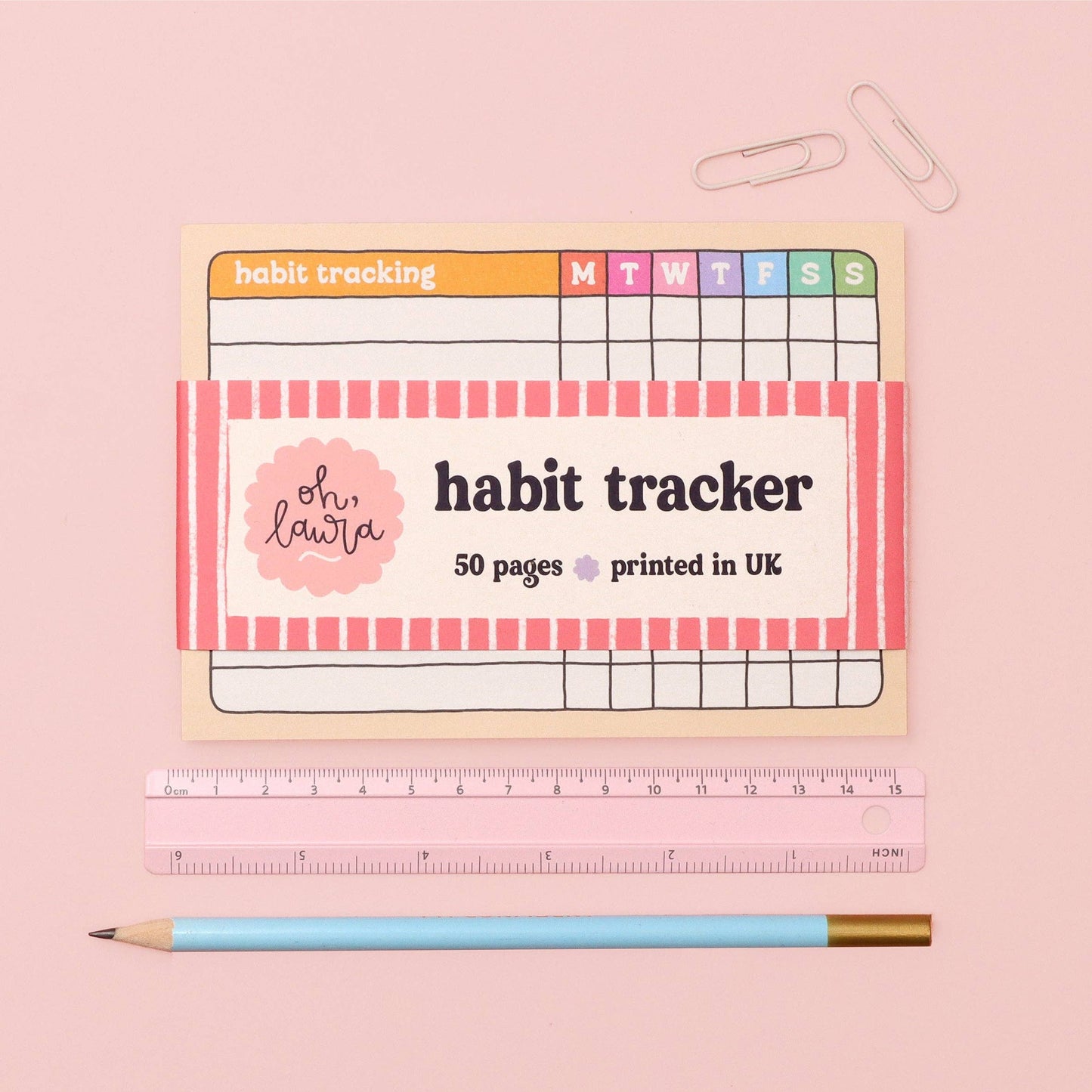 Oh, Laura | A6 Habit Tracker Notepad