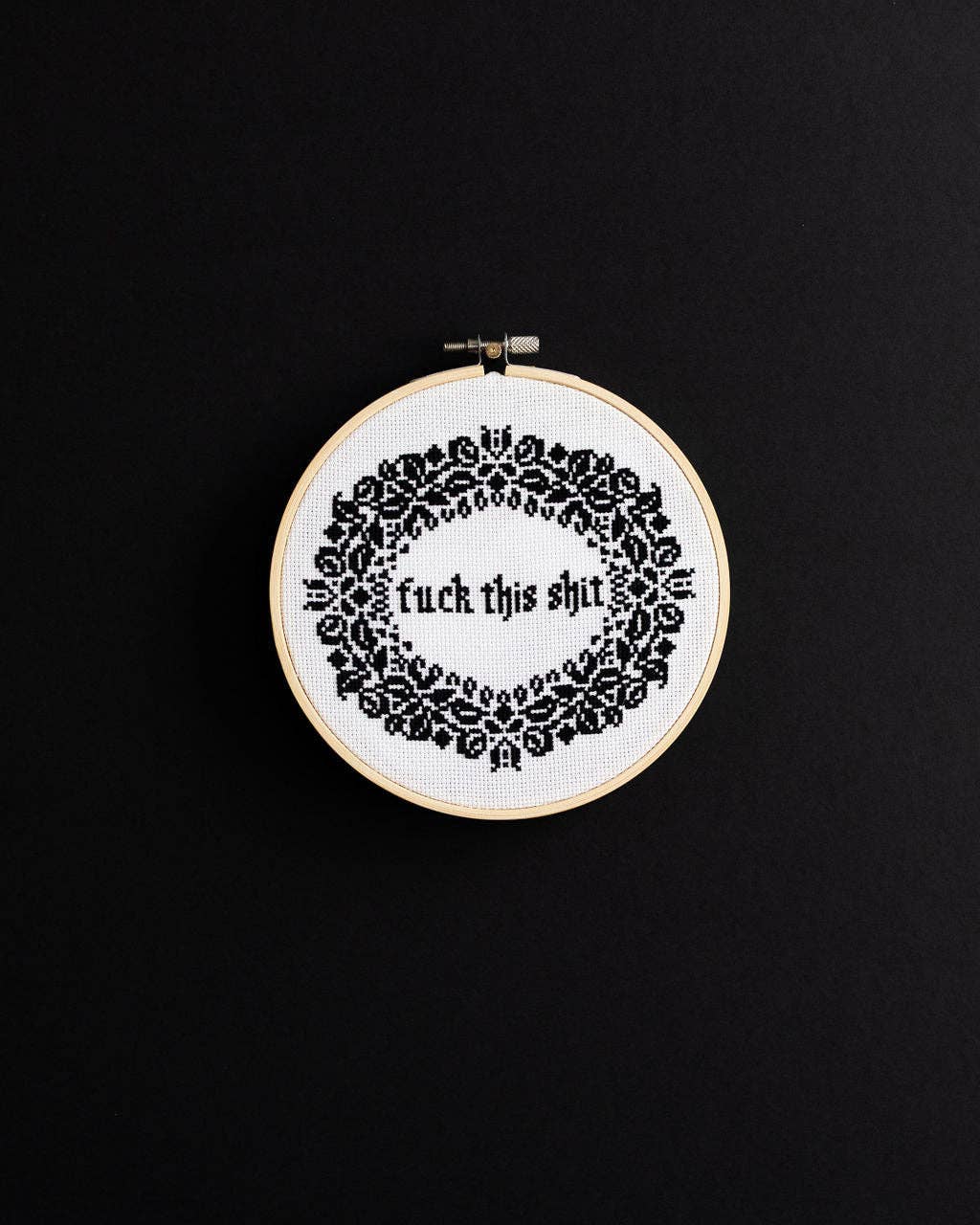 Innocent Bones | Cross Stitch Kit | Fuck This Shit