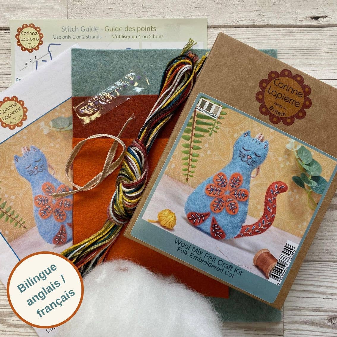 Corinne Lapierre | Folk Cat Felt Craft Mini Kit