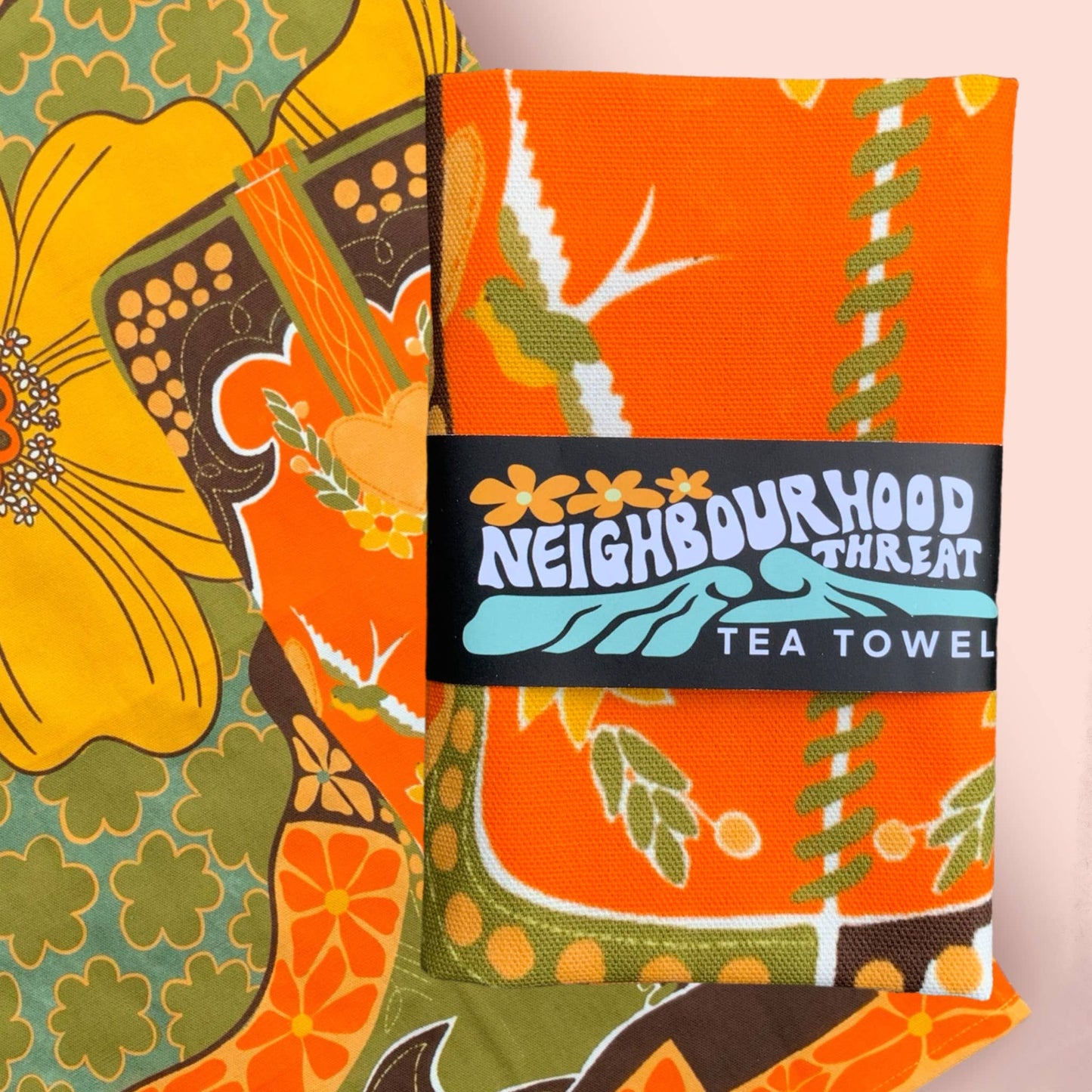 The Neighbourhood Threat Limited | Tea Towel | Retro Cowboy Boot