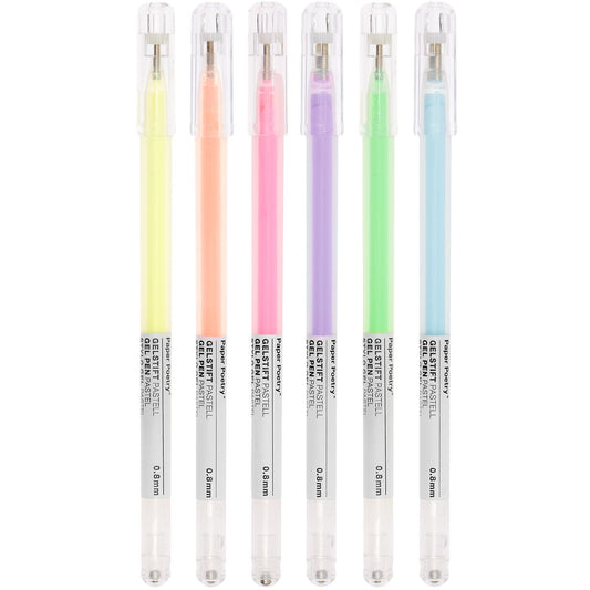 Rico | Paper Poetry Gel Pens | Multicoloured Set of 6 | Pastel