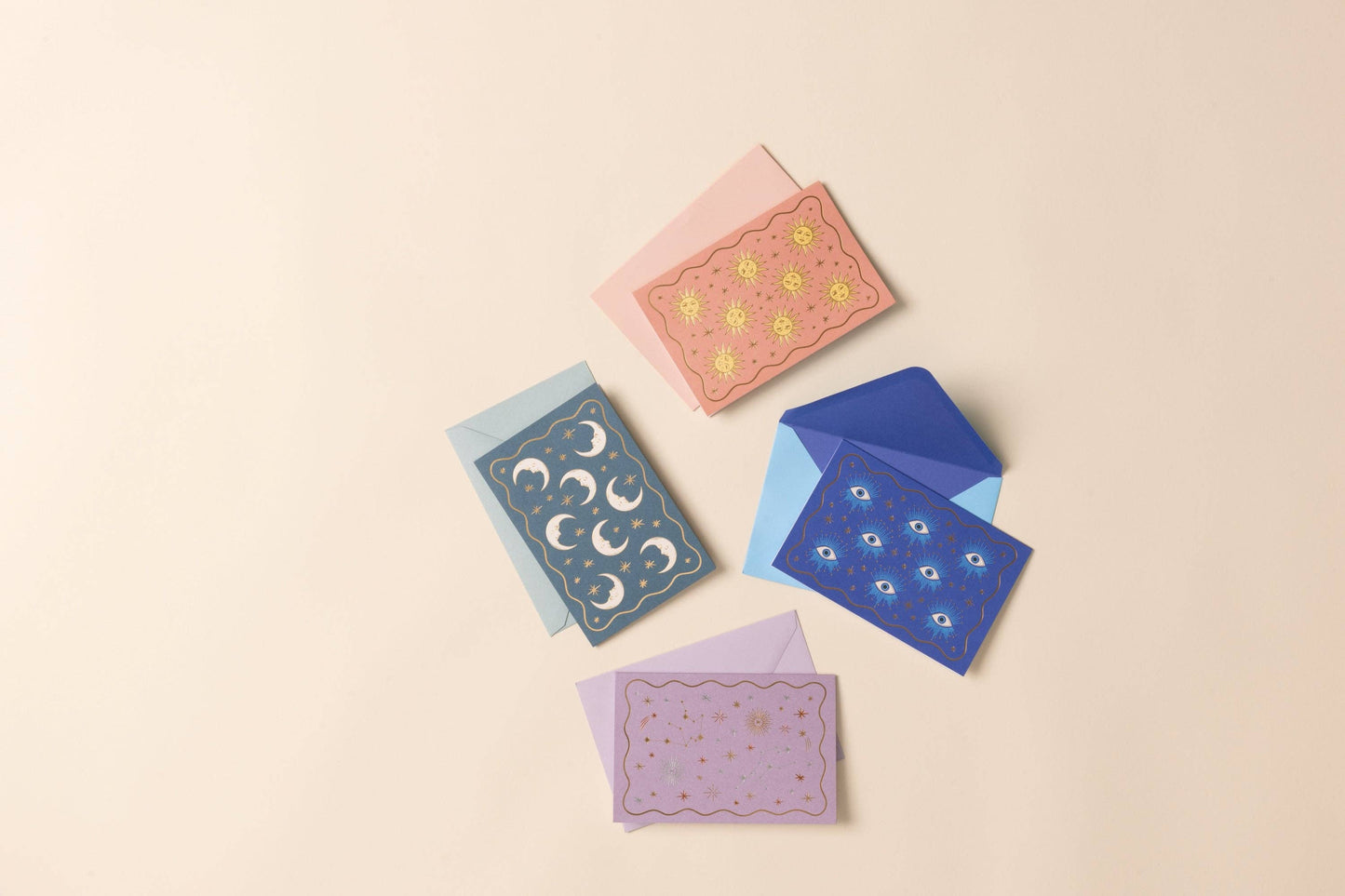 Designworks Collective | Celestial Notecards | Set of 16 Assorted