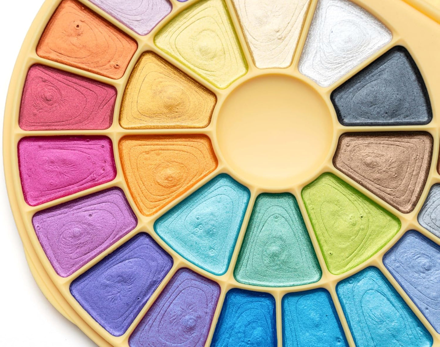 Himi | Semi-Moist Watercolour Palette | 24 x Metallic Colours