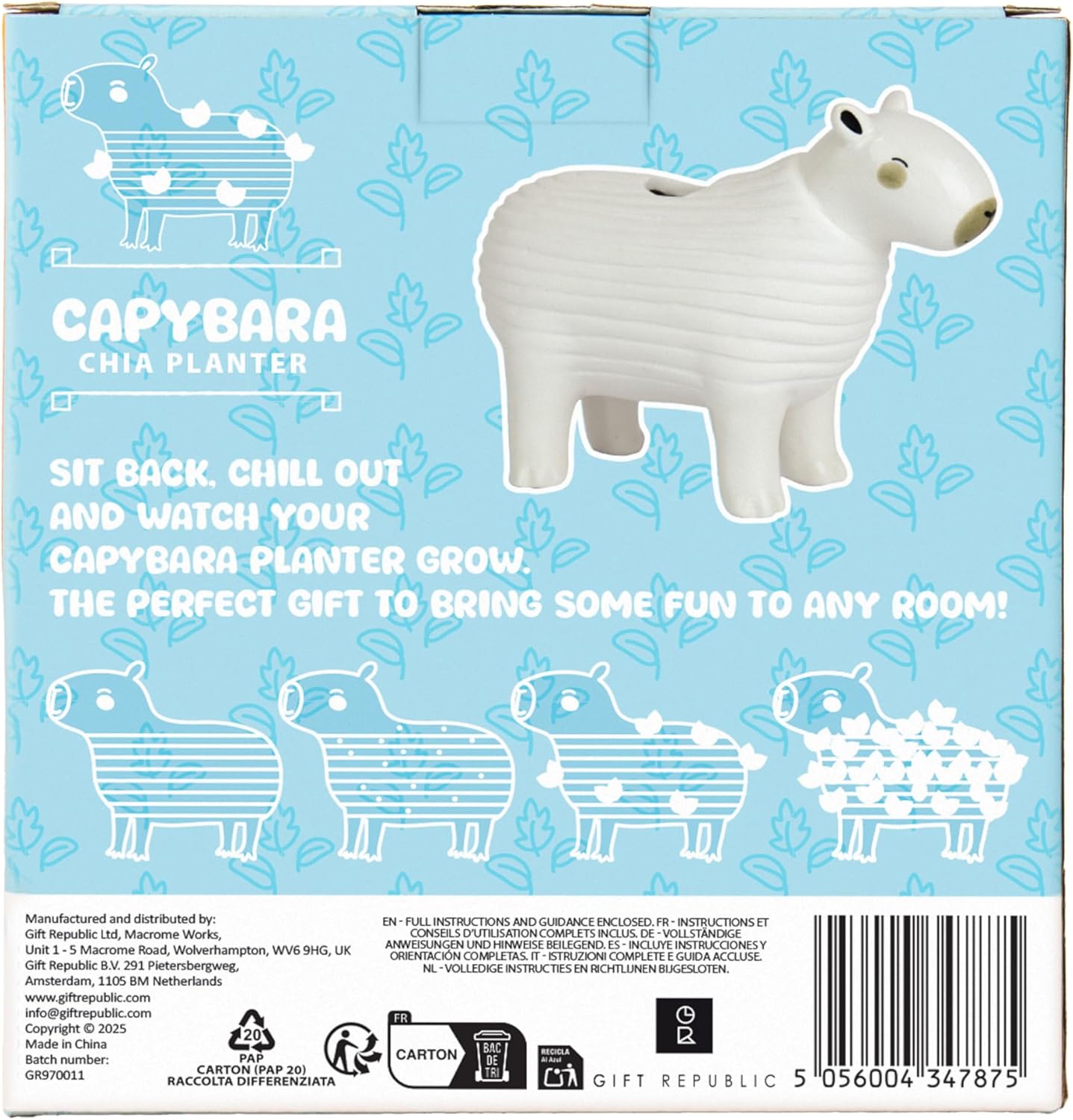 Gift Republic | Capybara Chia Planter