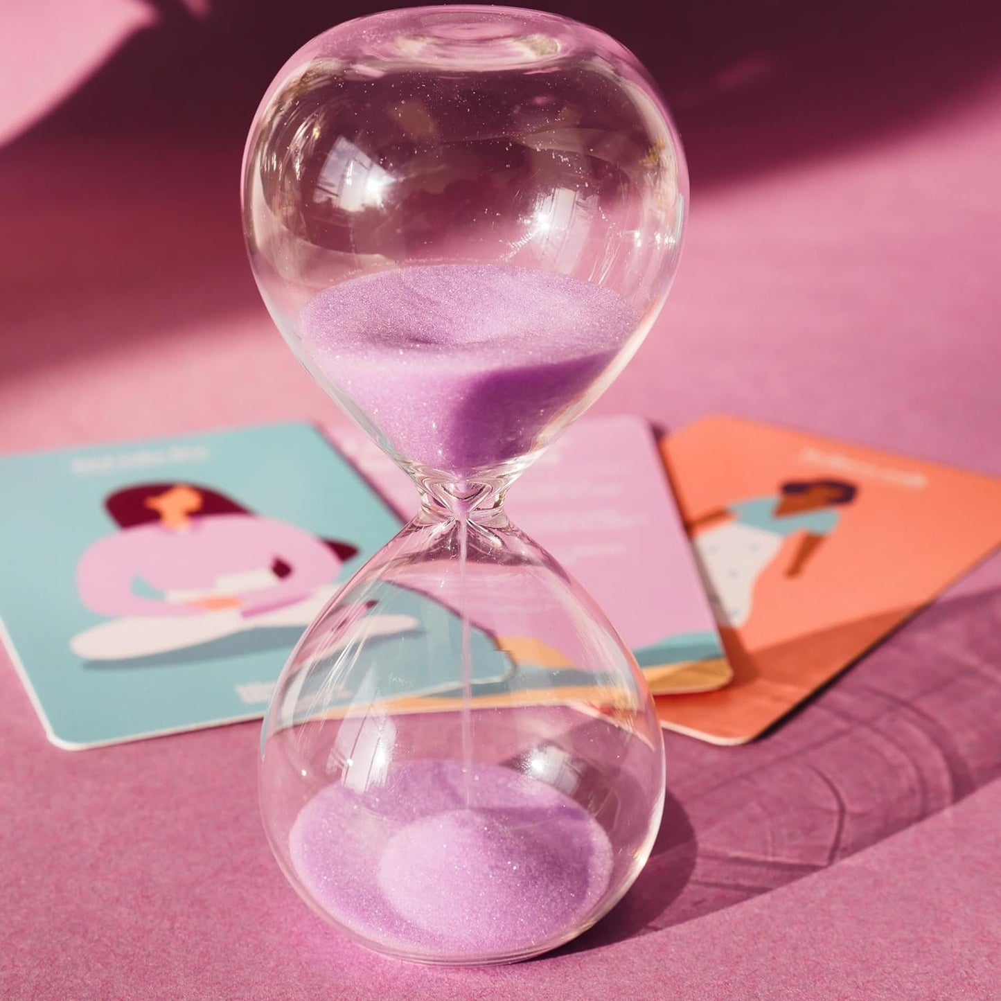 Mindful Minutes | Sand Timer & Meditation Cards