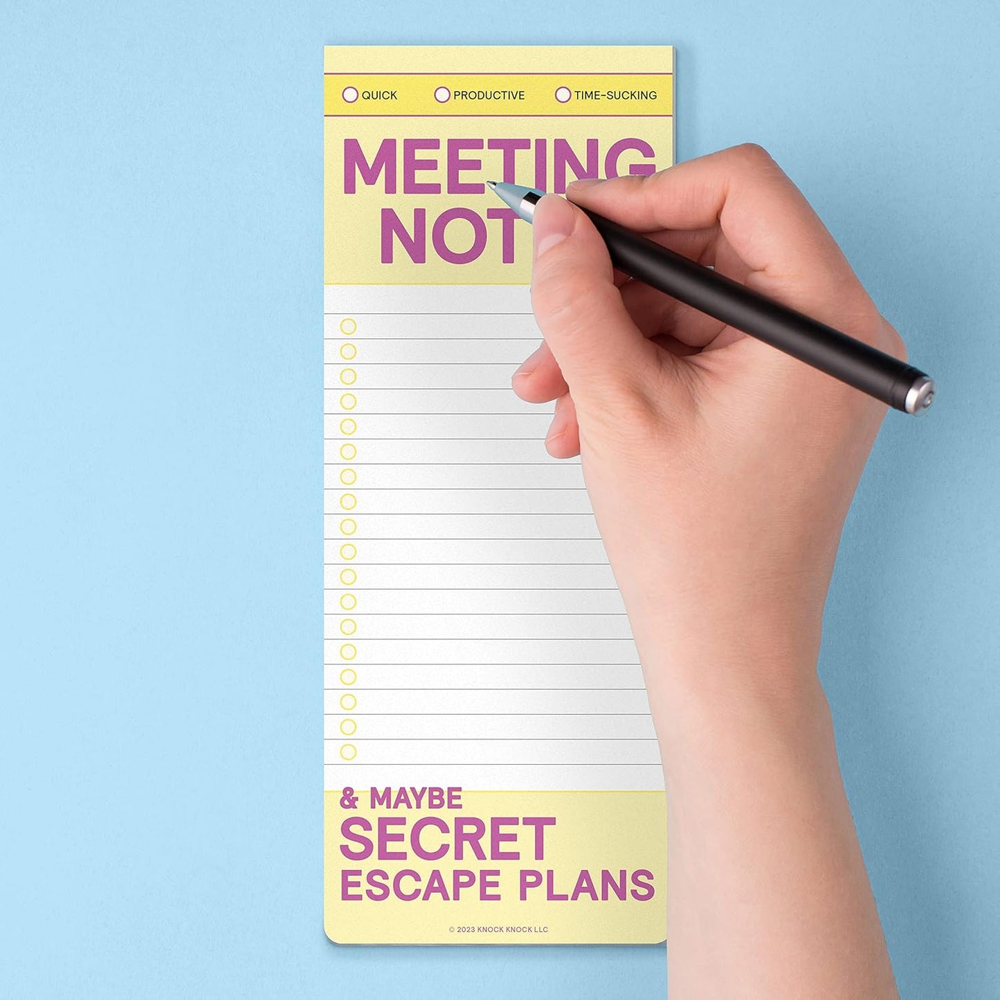 Knock Knock | Meeting Notes Make-a-List Pad