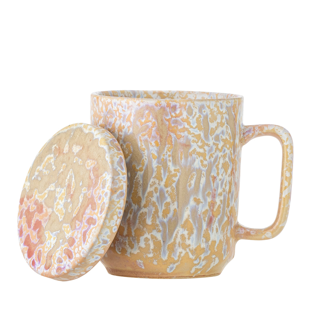 Bloomingville | Yuma Mug with Lid & Strainer | Pink
