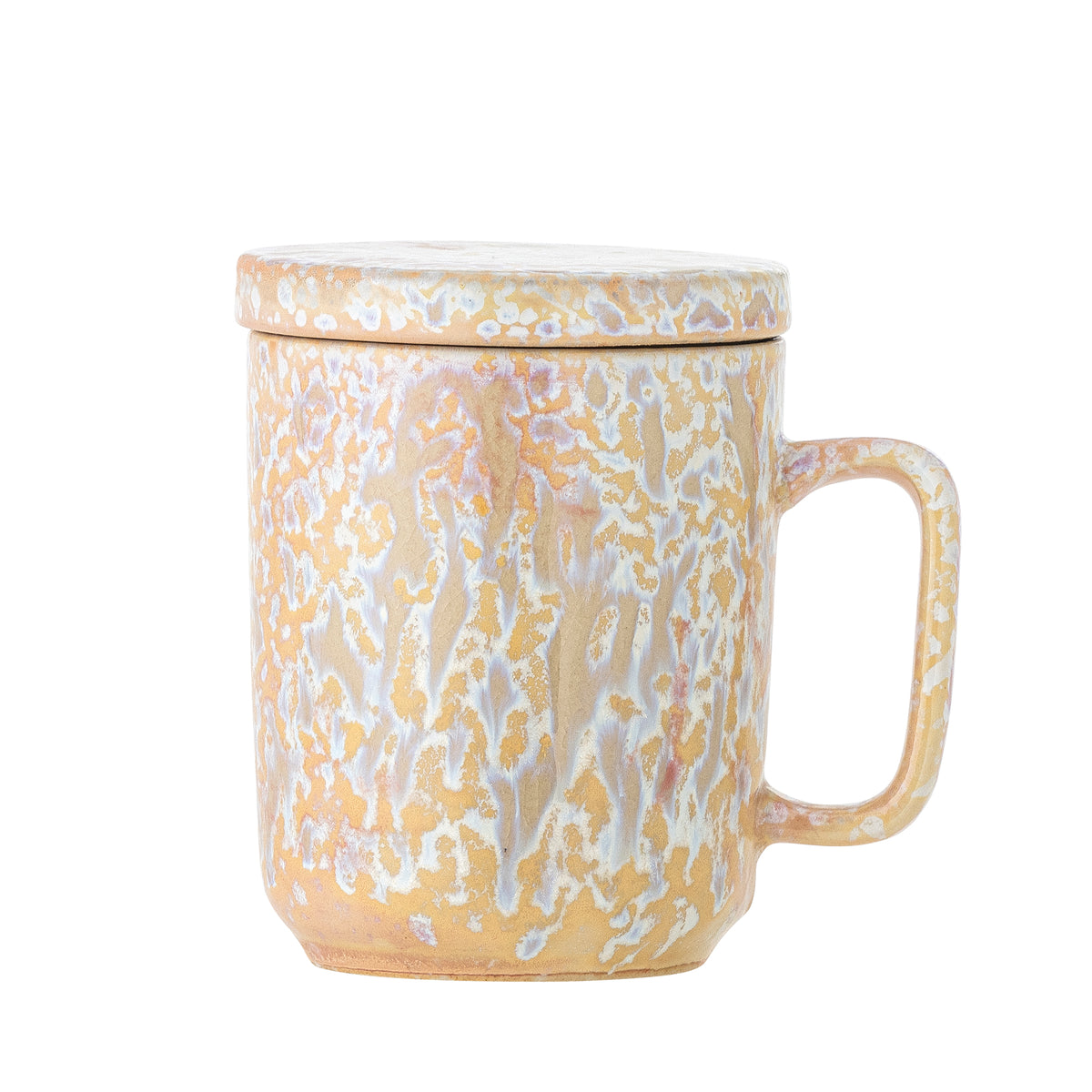 Bloomingville | Yuma Mug with Lid & Strainer | Pink