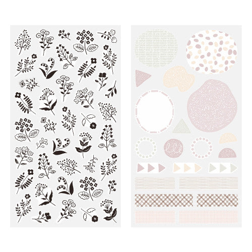 Midori | Stickers | Monotone Flower