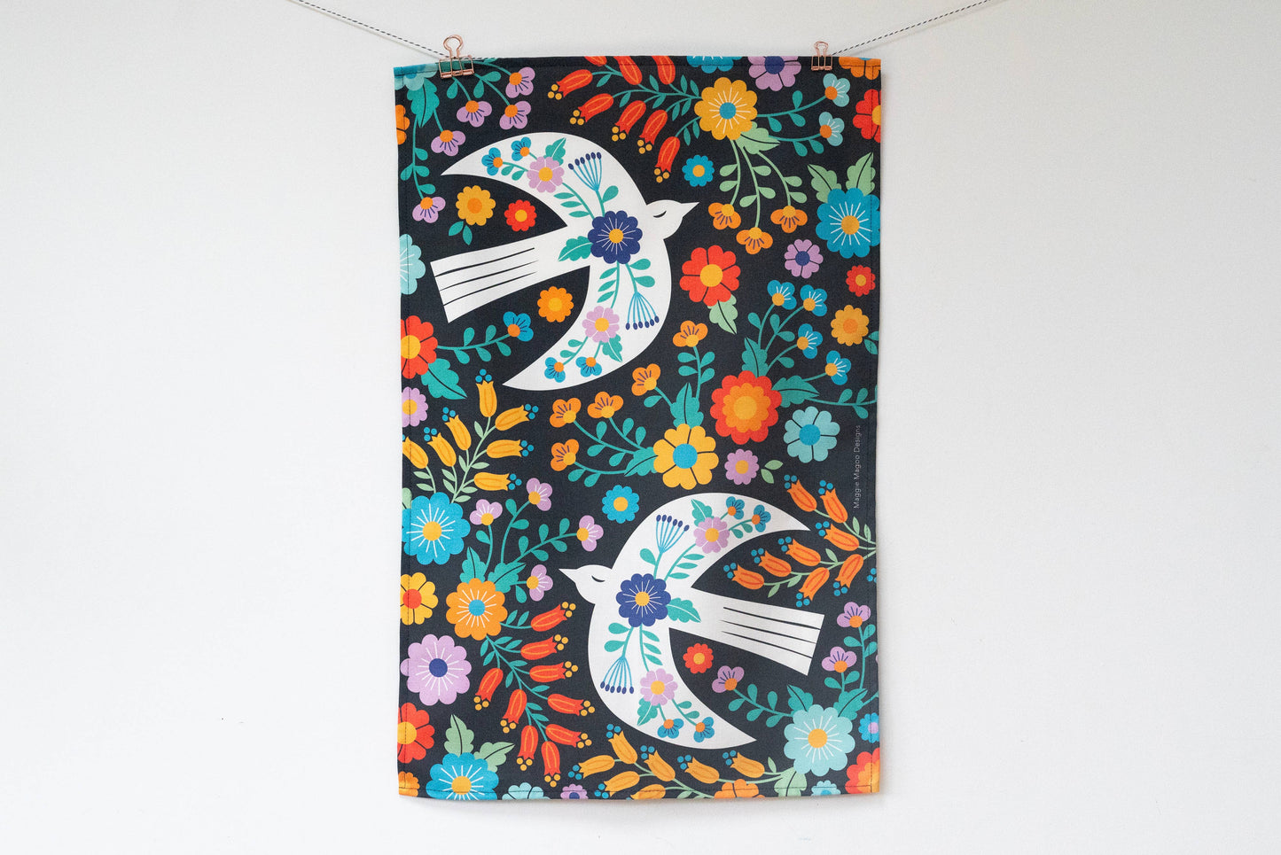 Maggie Magoo | tea Towel | Bright Folk Birds