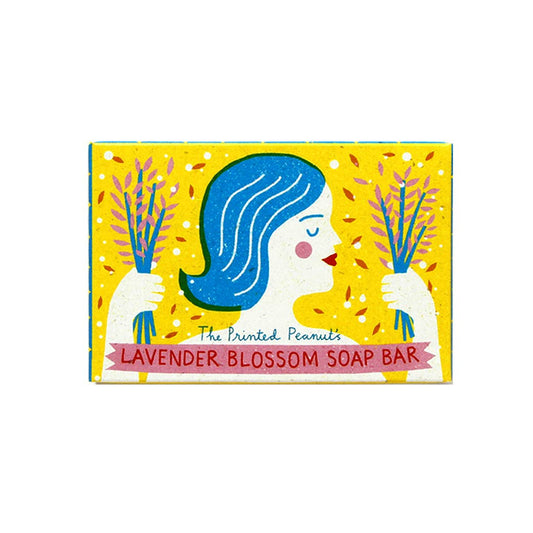 The Printed Peanut | Natural Handmade Soap Bar | Lavender Blossom Natural