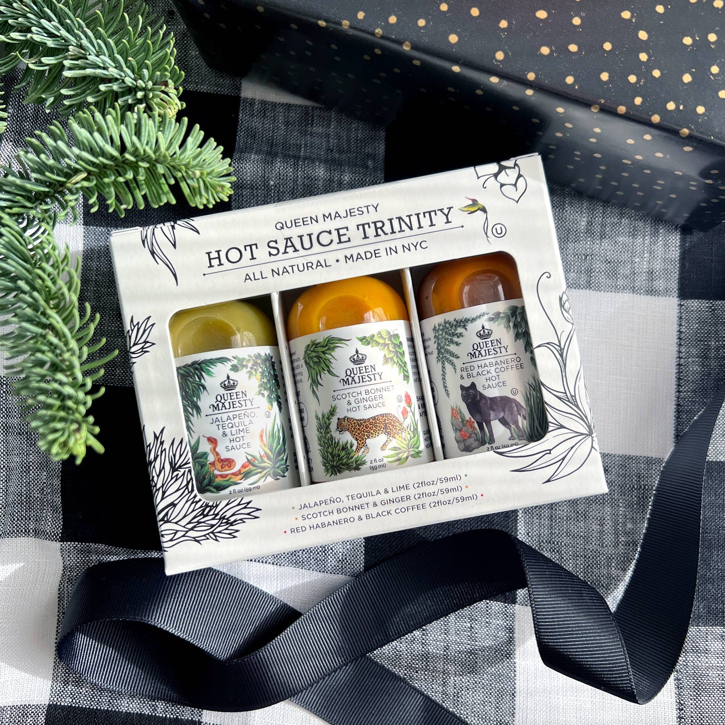 Queen Majesty Hot Sauce | 2oz Hot Sauce Trinity Gift Set