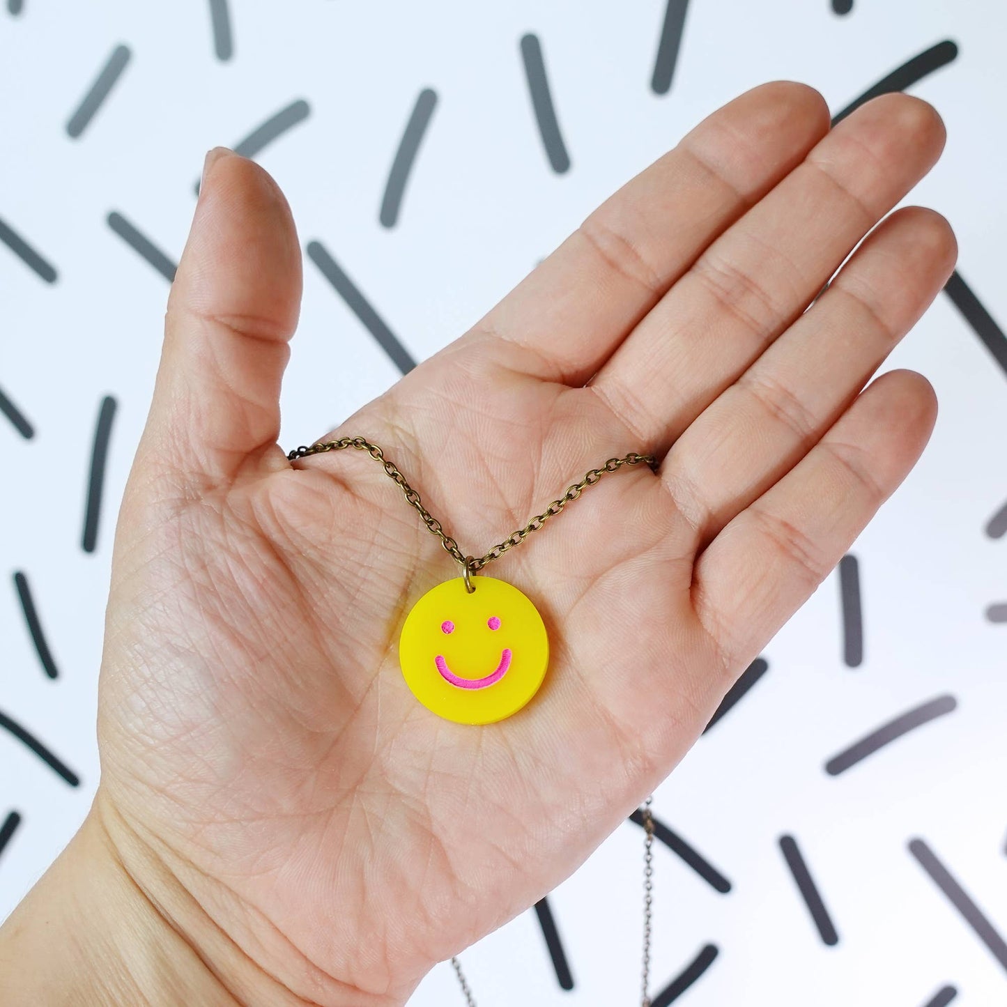 Silly Loaf | Mini Necklace | Happy Face