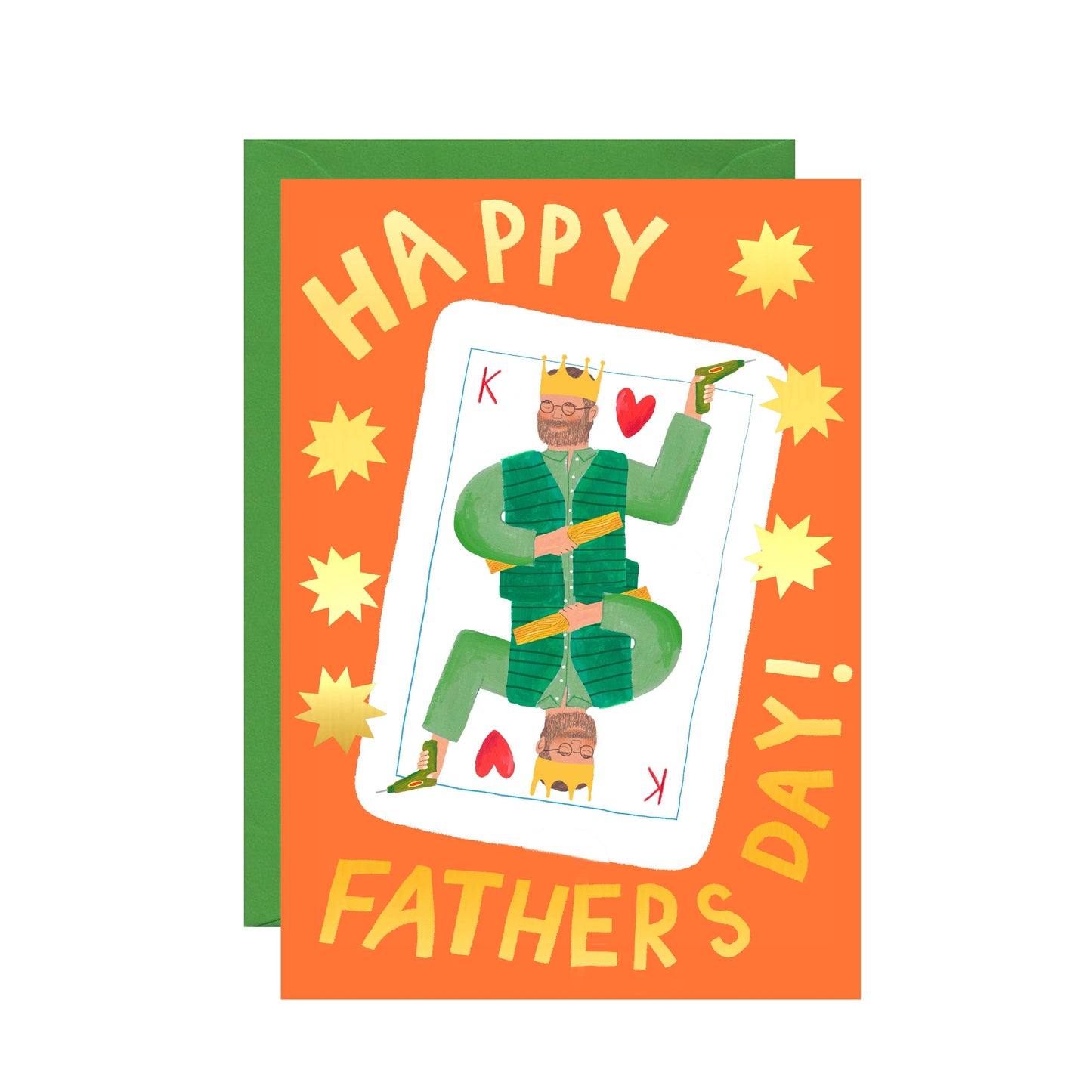 Greetings Card | Happy Fathers Day King Card