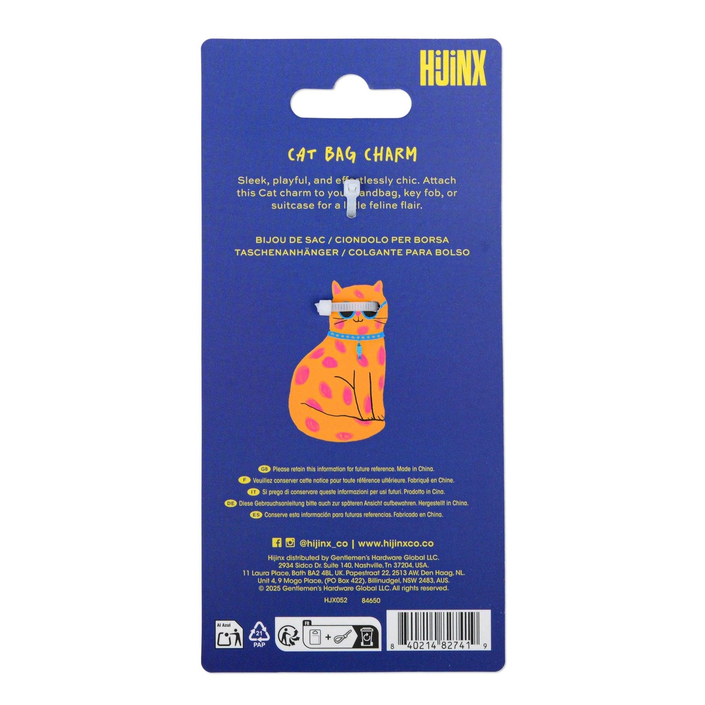 Designworks Collective | Hijinx Bag Charm | Cat
