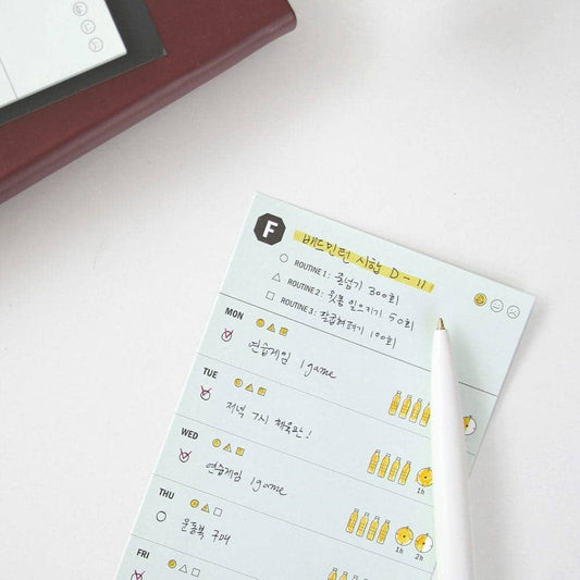 Iconic | Sticky Pad | Fitness Log