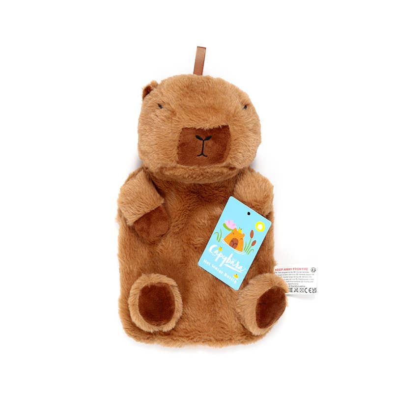 Puckator Ltd | Capybara 650ml Hot Water Bottle with Plush Cover