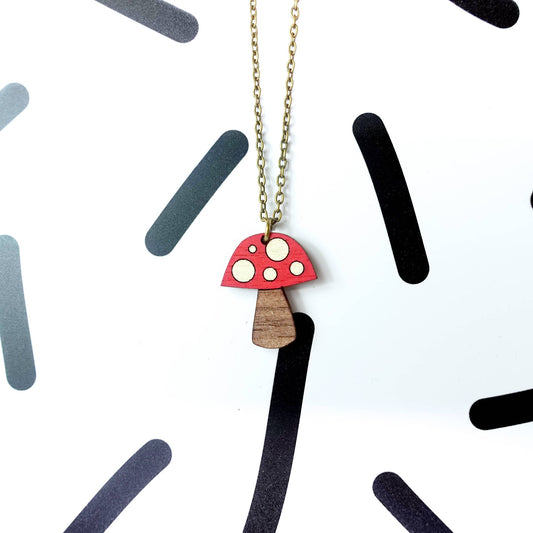 Silly Loaf | Mini Necklace | Mushroom