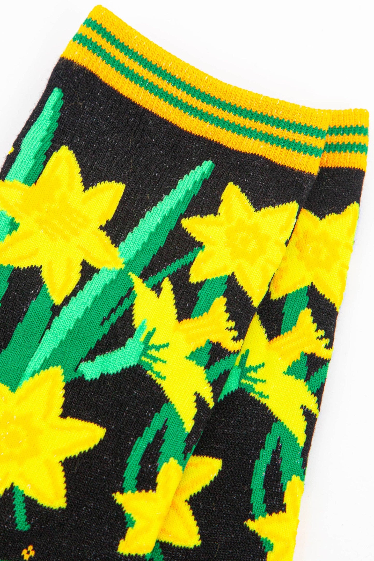 Sock Talk | Women's Welsh Daffodil Floral Print Bamboo Socks | UK 3-7 | EU 36-40