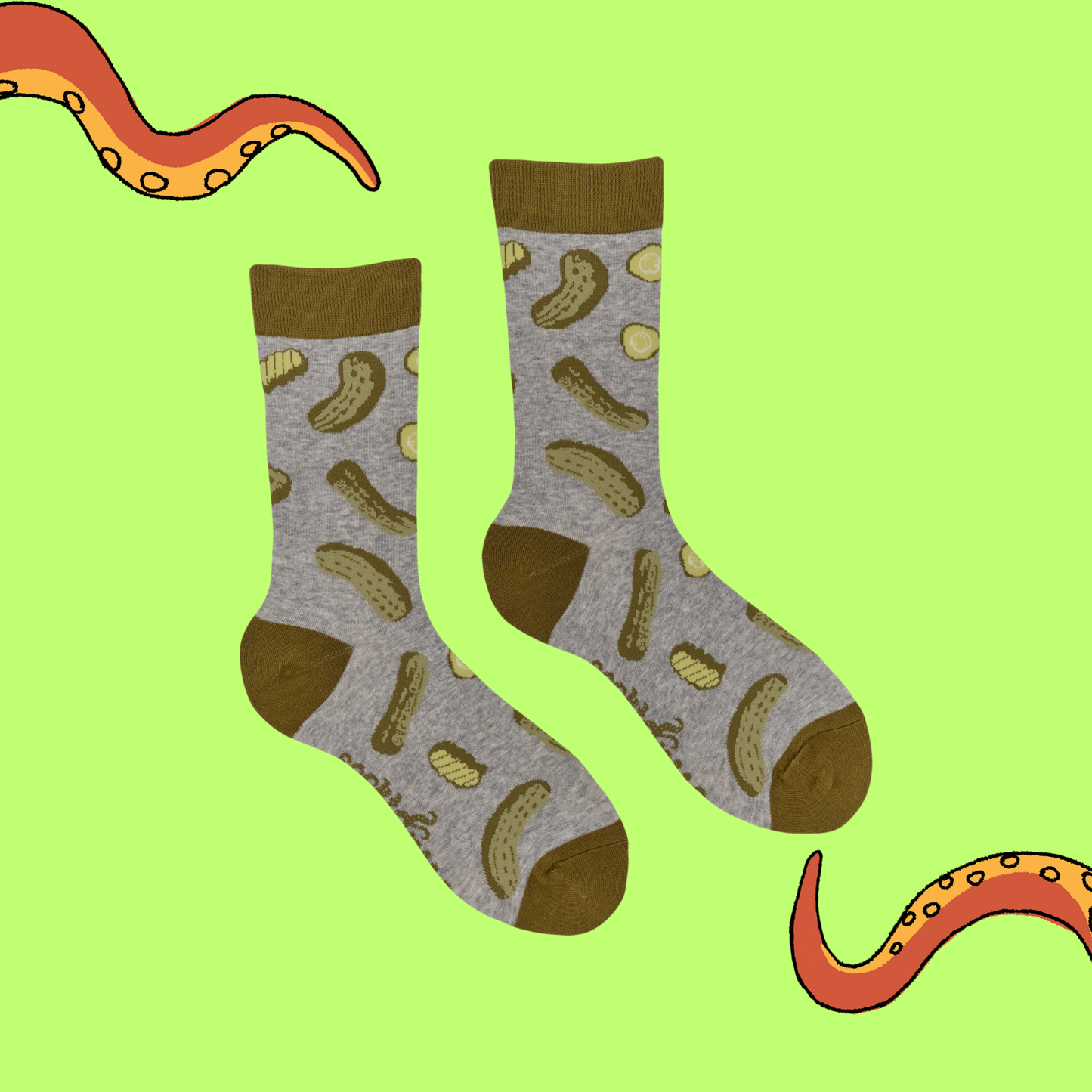 Socktopus | Pickles | Grey Marl | S UK 4-8