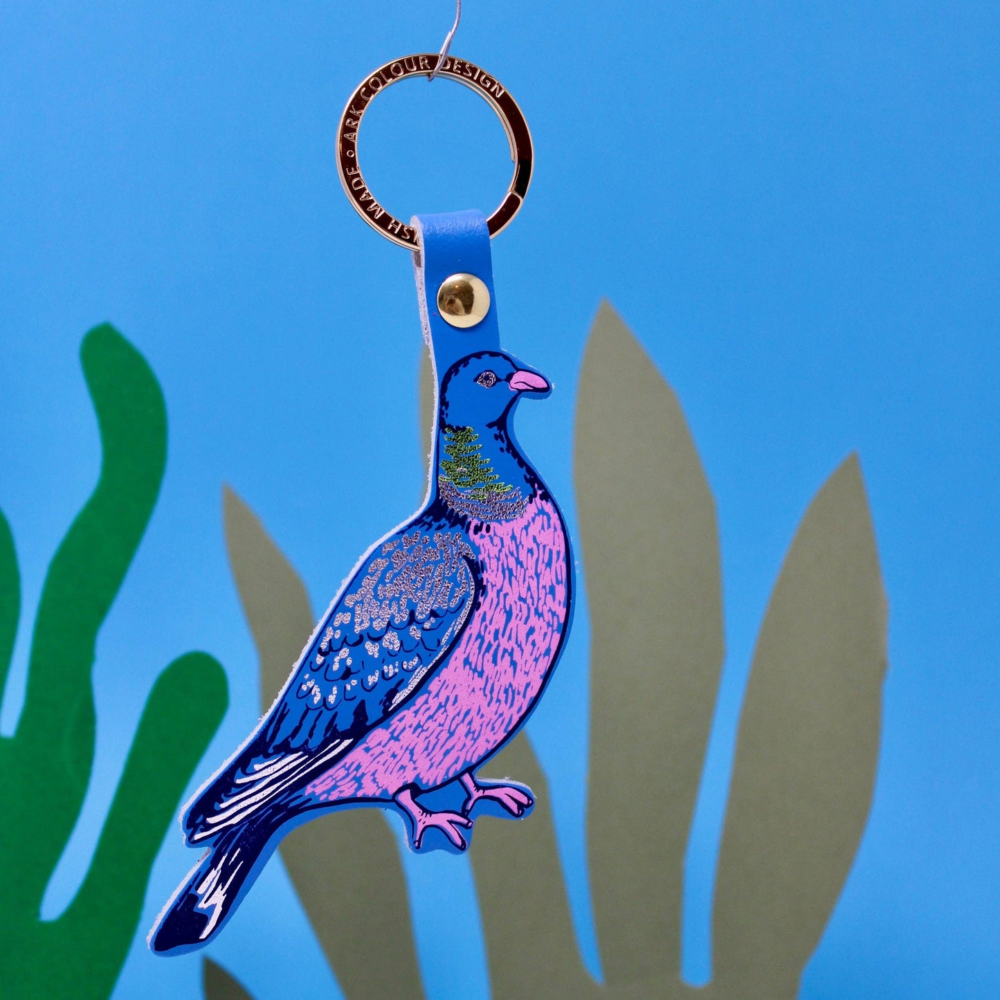 Ark | Feral Pigeon Key Fob | Cornflower