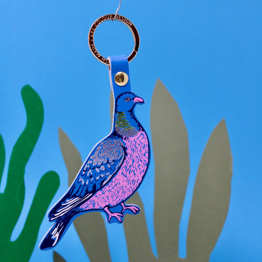 Ark | Feral Pigeon Key Fob | Cornflower