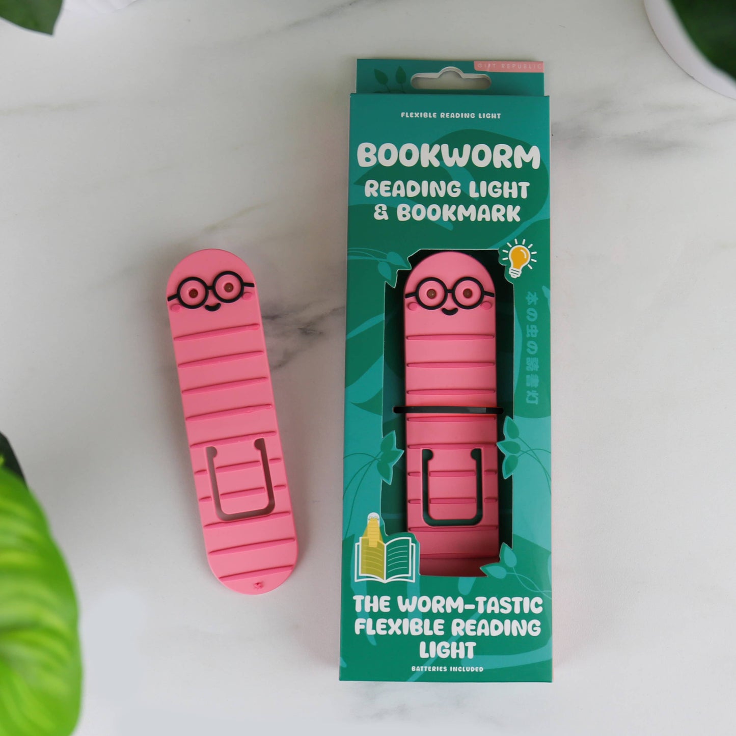 Gift Republic | Worm Reading Light & Bookmark