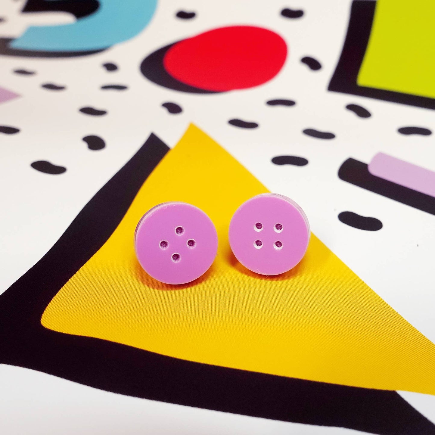 Silly Loaf | Stud Earrings | Buttons
