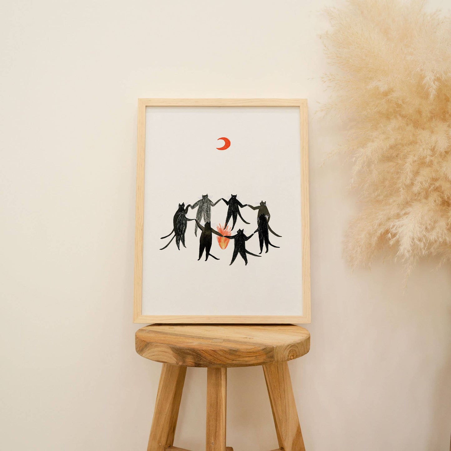 Little Black Cat | A4 Print | Mystic Cats