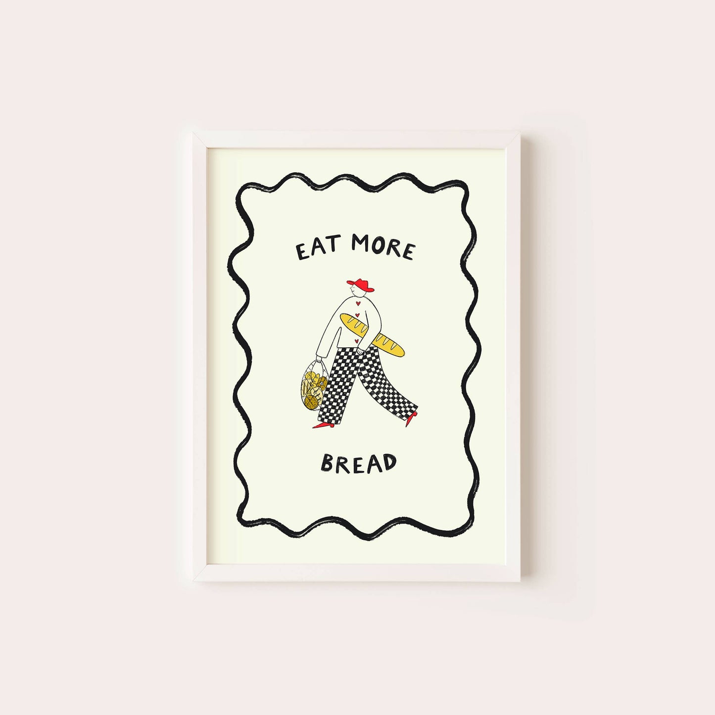 Little Black Cat | A4 Print | Eat More Bread