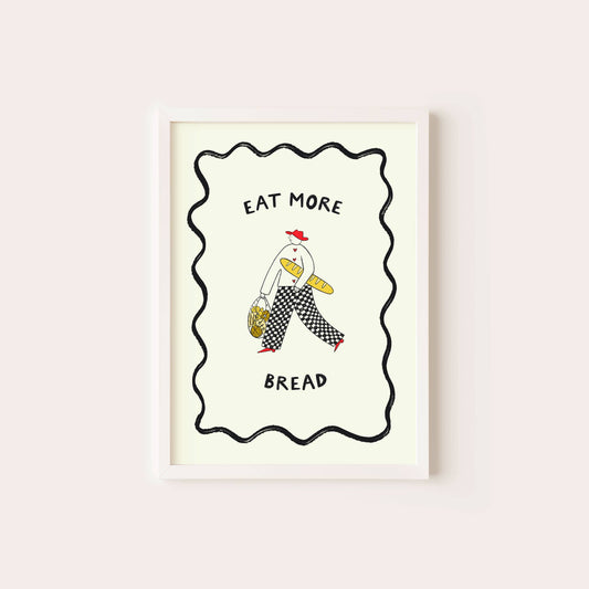 Little Black Cat | A4 Print | Eat More Bread