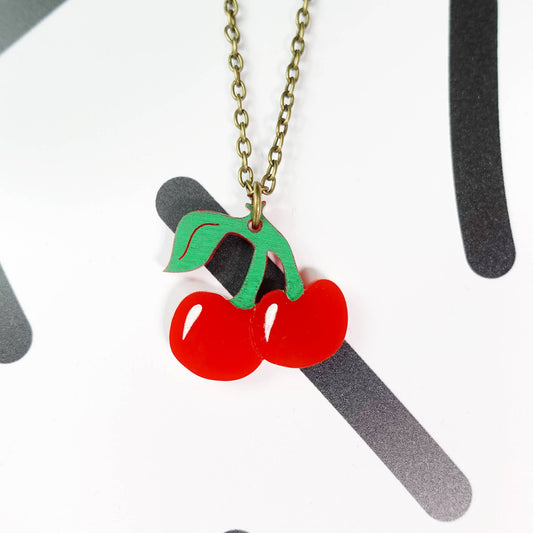 Silly Loaf | Mini Necklace | Cherries