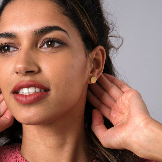 Just Trade |  Asha Circle Mini Studs