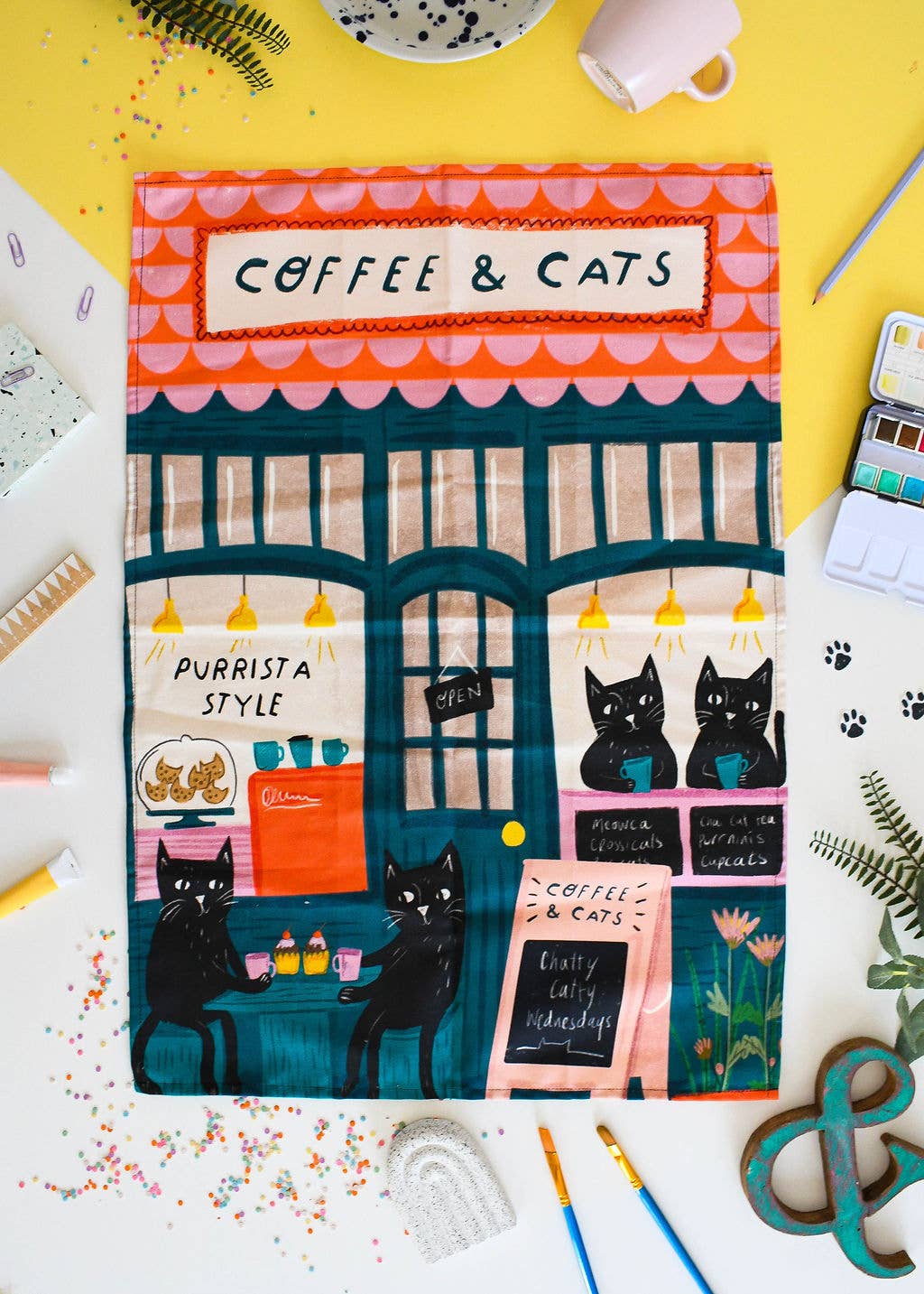 Niaski | Tea Towel | Street Cats