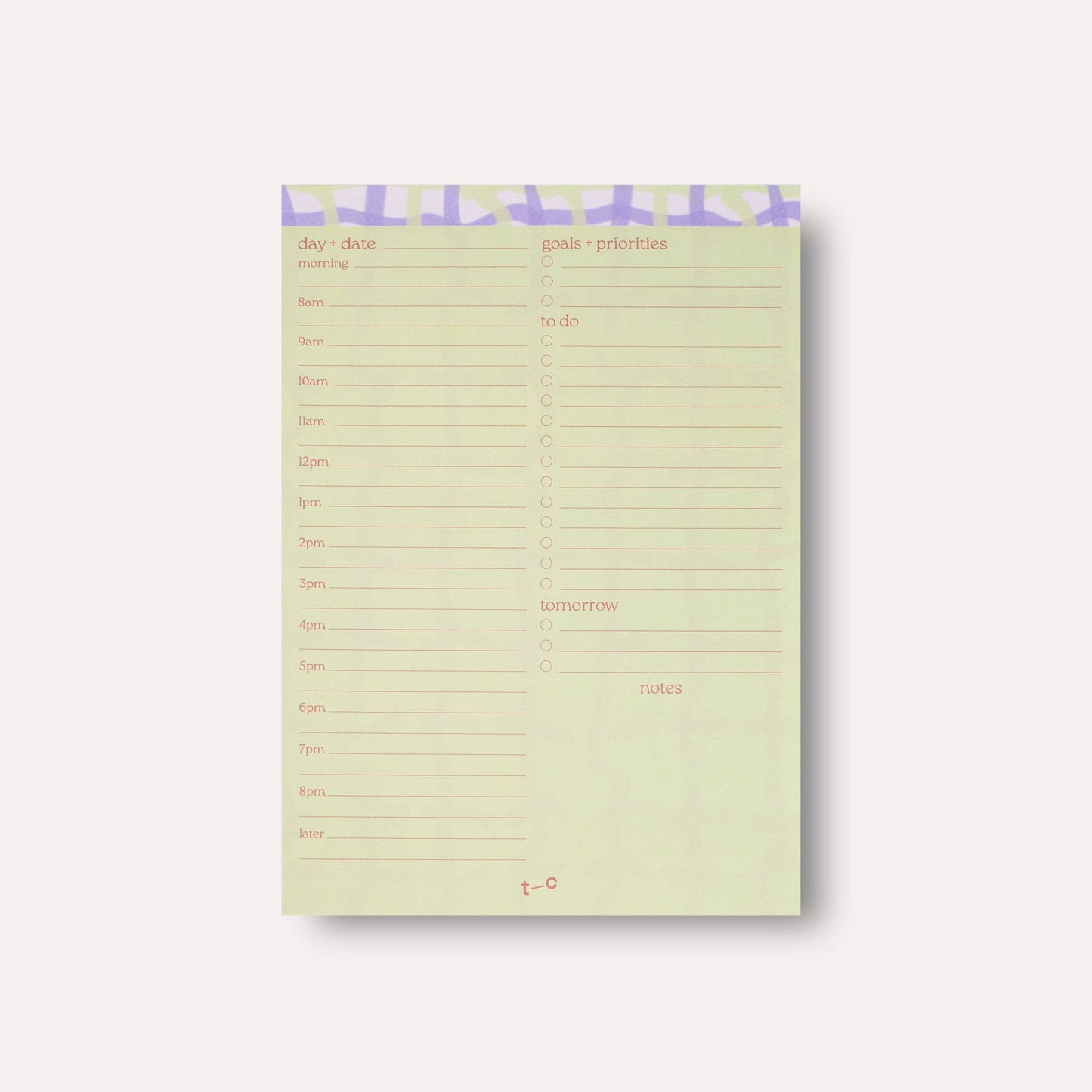The Completist | Neroli Planner Pad Neroli