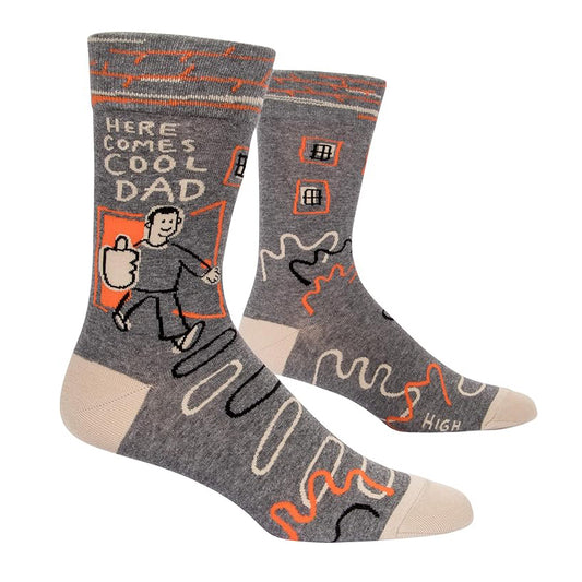 Blue Q | Mens Crew Socks | Here Comes Cool Dad