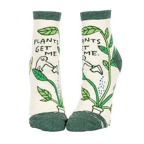 Blue Q | Women's Ankle Socks | Plants Get Me