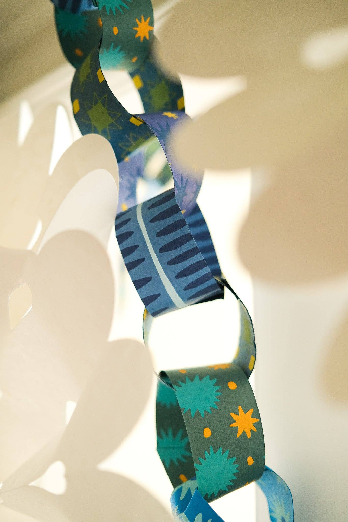 East End Press | Paper Chain Kit | Blue & Yellow
