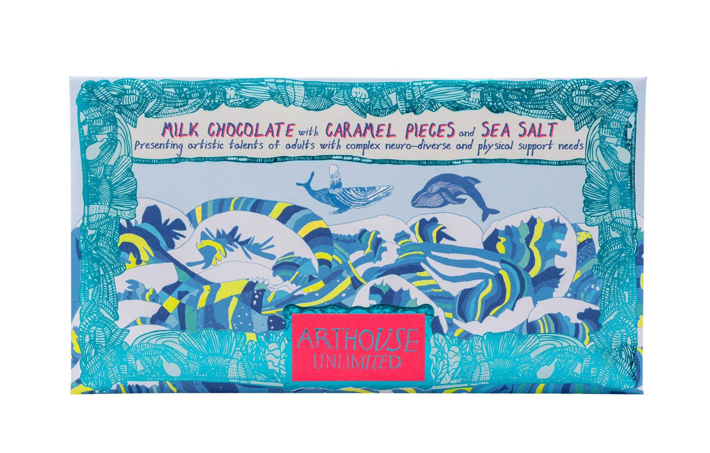 ARTHOUSE Unlimited | Swim with Whales | Milk Chocolate Bar With Caramel & Sea Salt