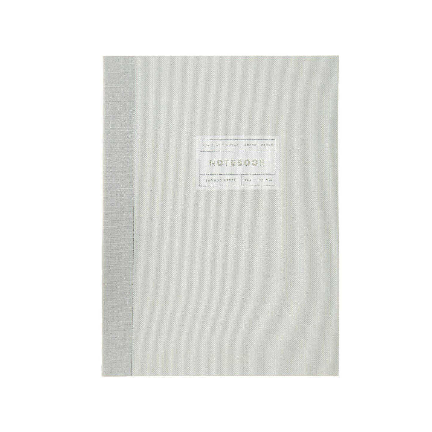 Rico | Paper Poetry 80gsm Dot Notebook | Small | Light Grey + Silver Edge